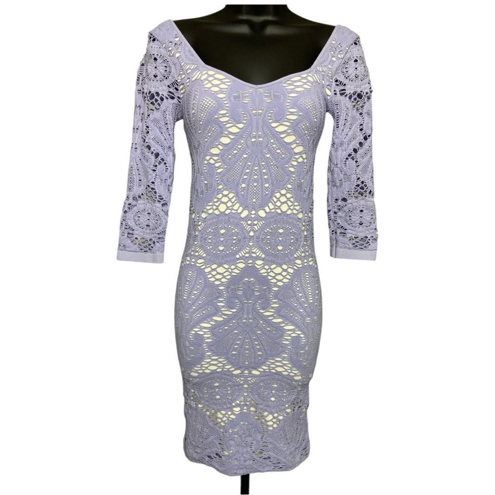 Free People intimately laces lavender bodycon mini dress size XS/S